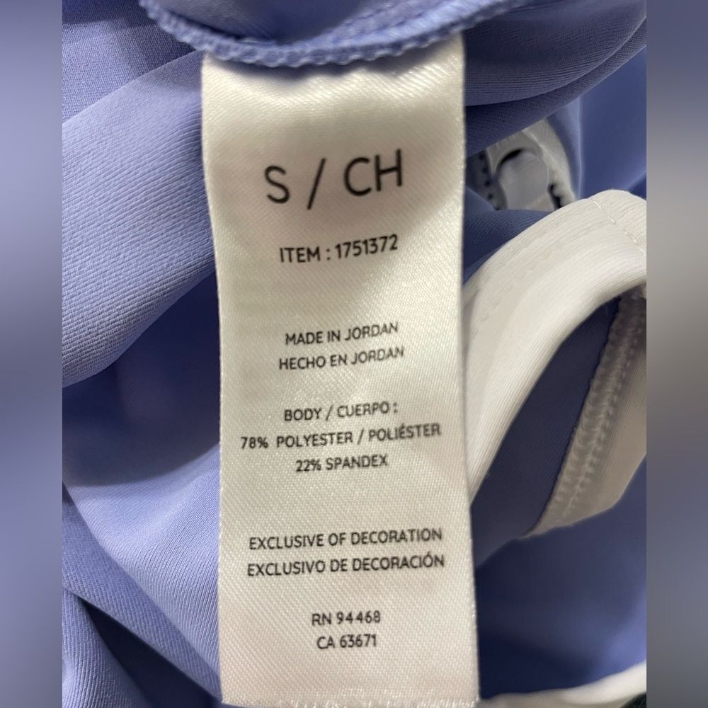 Athletic Dress W/ S Periwinkle Blue Zip Front Nwot - Picture 8 of 13